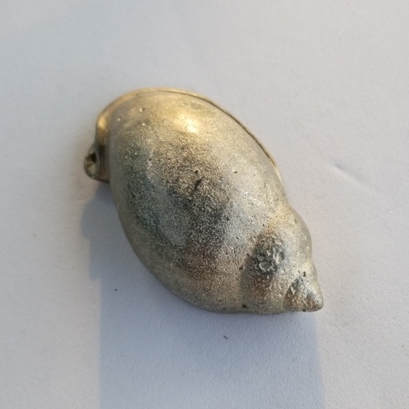 Silver Snail Base Metal Hollow Pendant 2 1/8 Inch - Picture 5 of 8